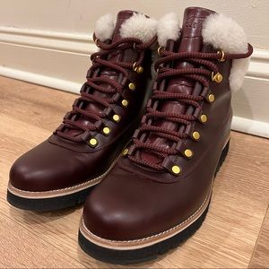 NEW Size 10 Cole Haan Zerogrand burgundy boots